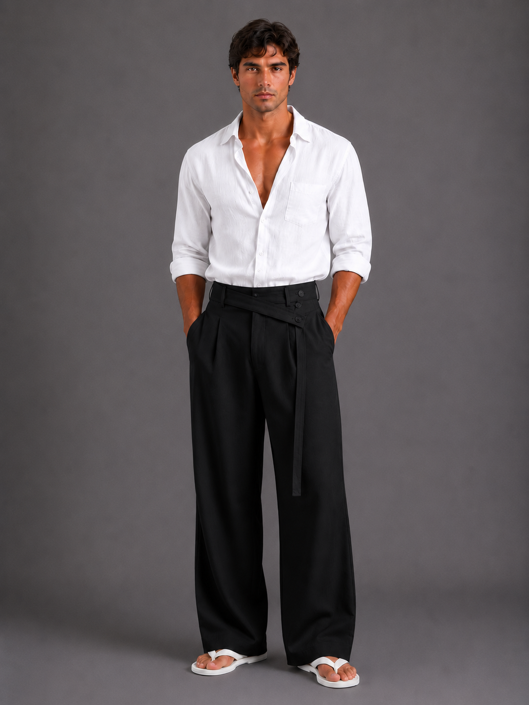 Pantalones Gurkha de Lino para Hombre