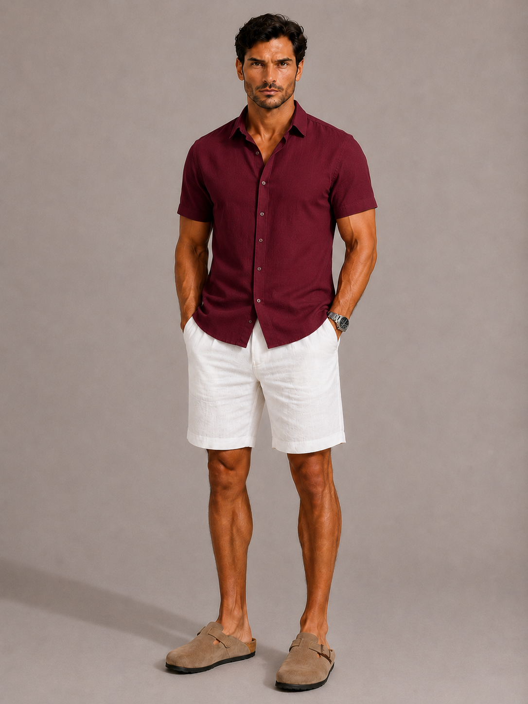 Camisa informal de manga corta