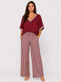 Conjunto de lino a rayas