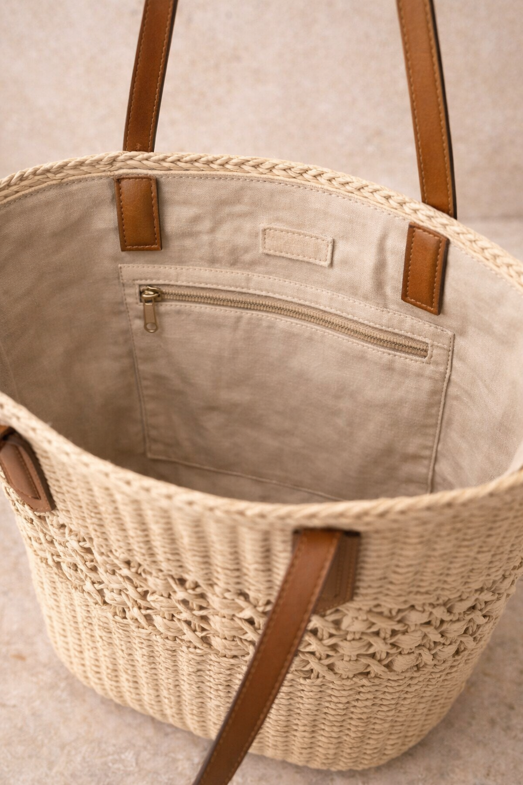 Tote de Trenzado Geométrico
