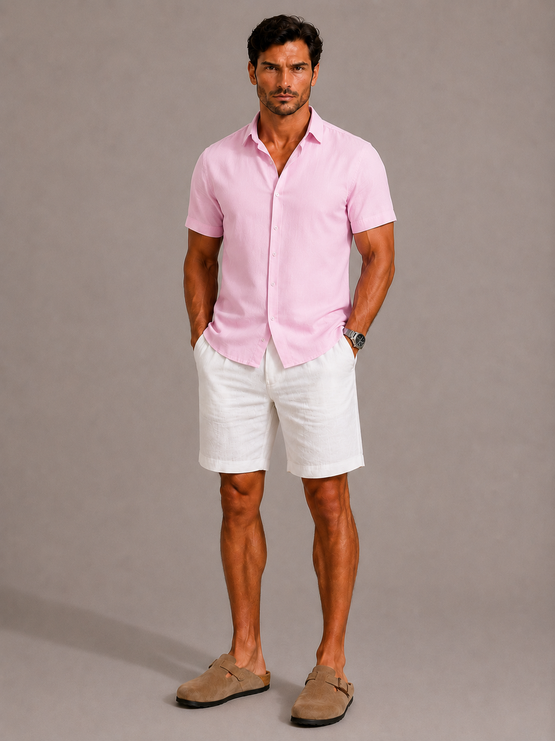 Camisa informal de manga corta