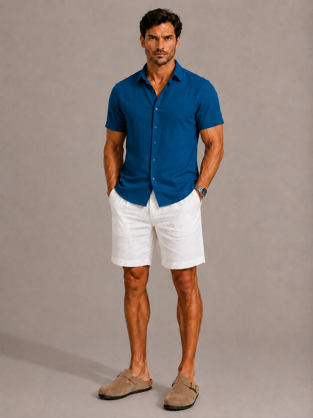 Camisa informal de manga corta