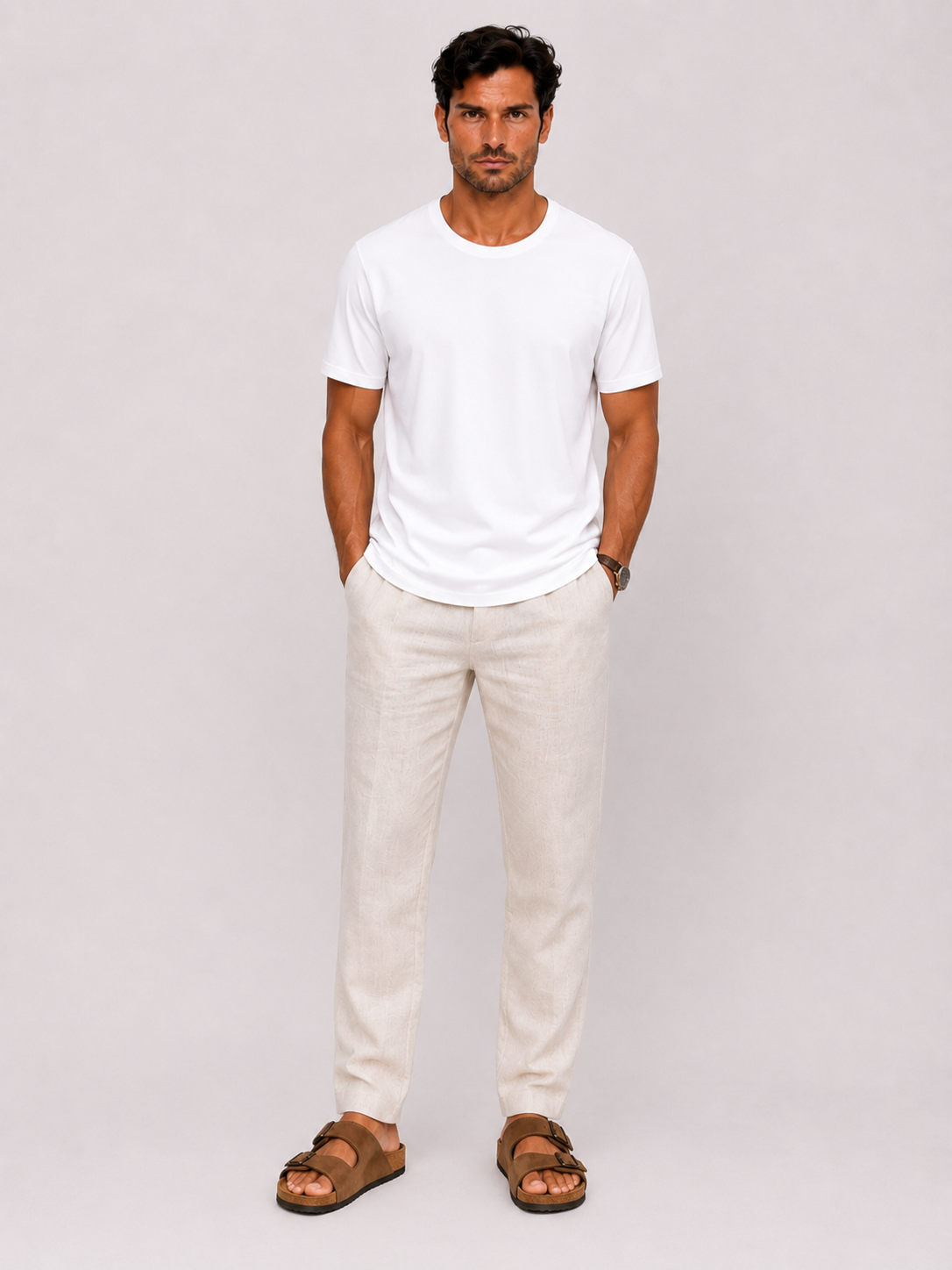 Camiseta de Punto Gofre para Hombre