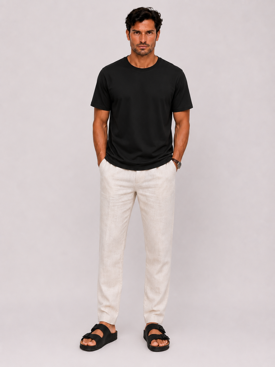 Camiseta de Punto Gofre para Hombre