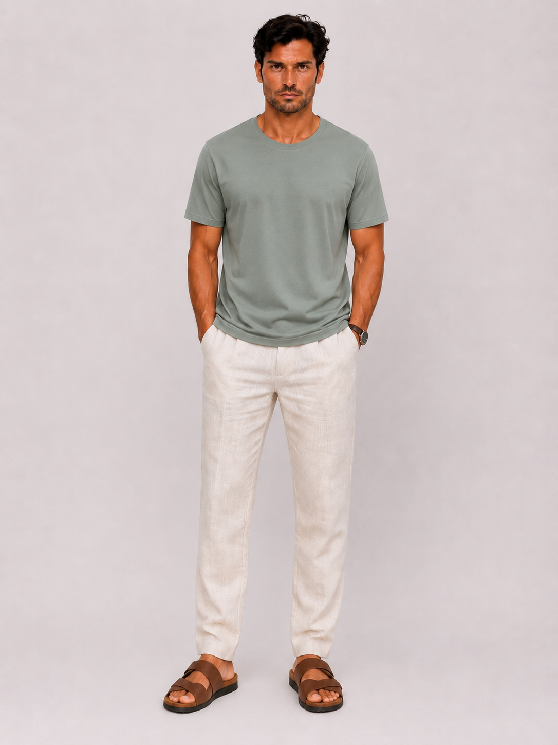 Camiseta de Punto Gofre para Hombre