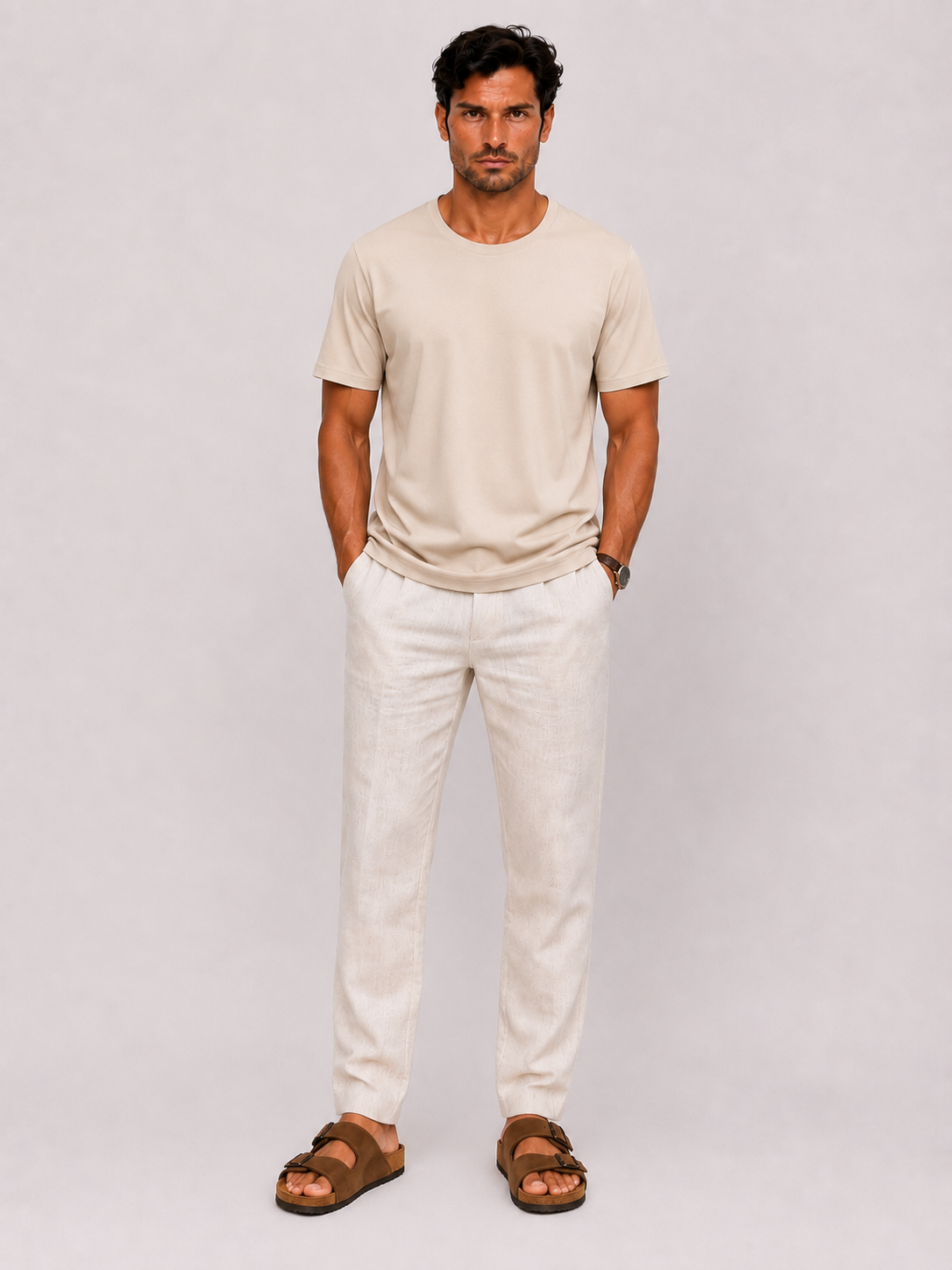 Camiseta de Punto Gofre para Hombre