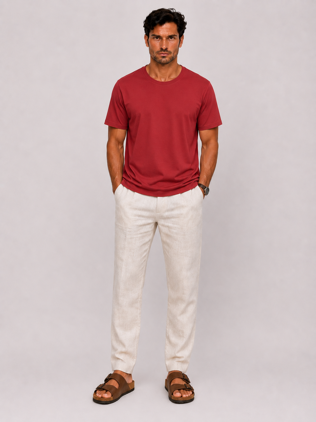 Camiseta de Punto Gofre para Hombre