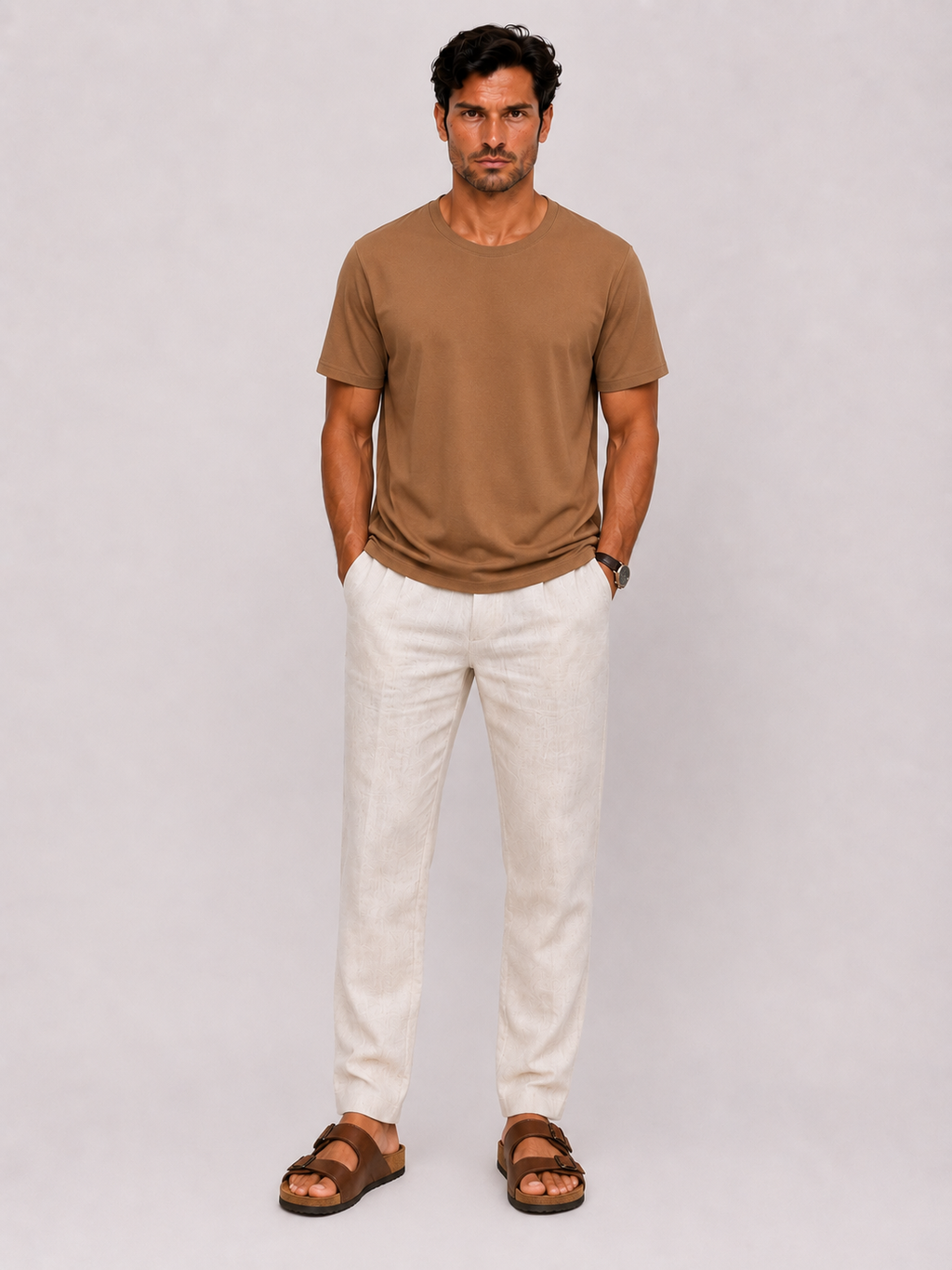 Camiseta de Punto Gofre para Hombre