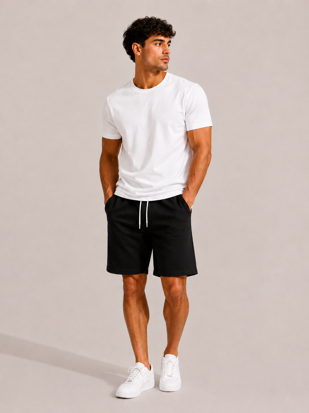 Pantalones cortos de pana vintage para hombre