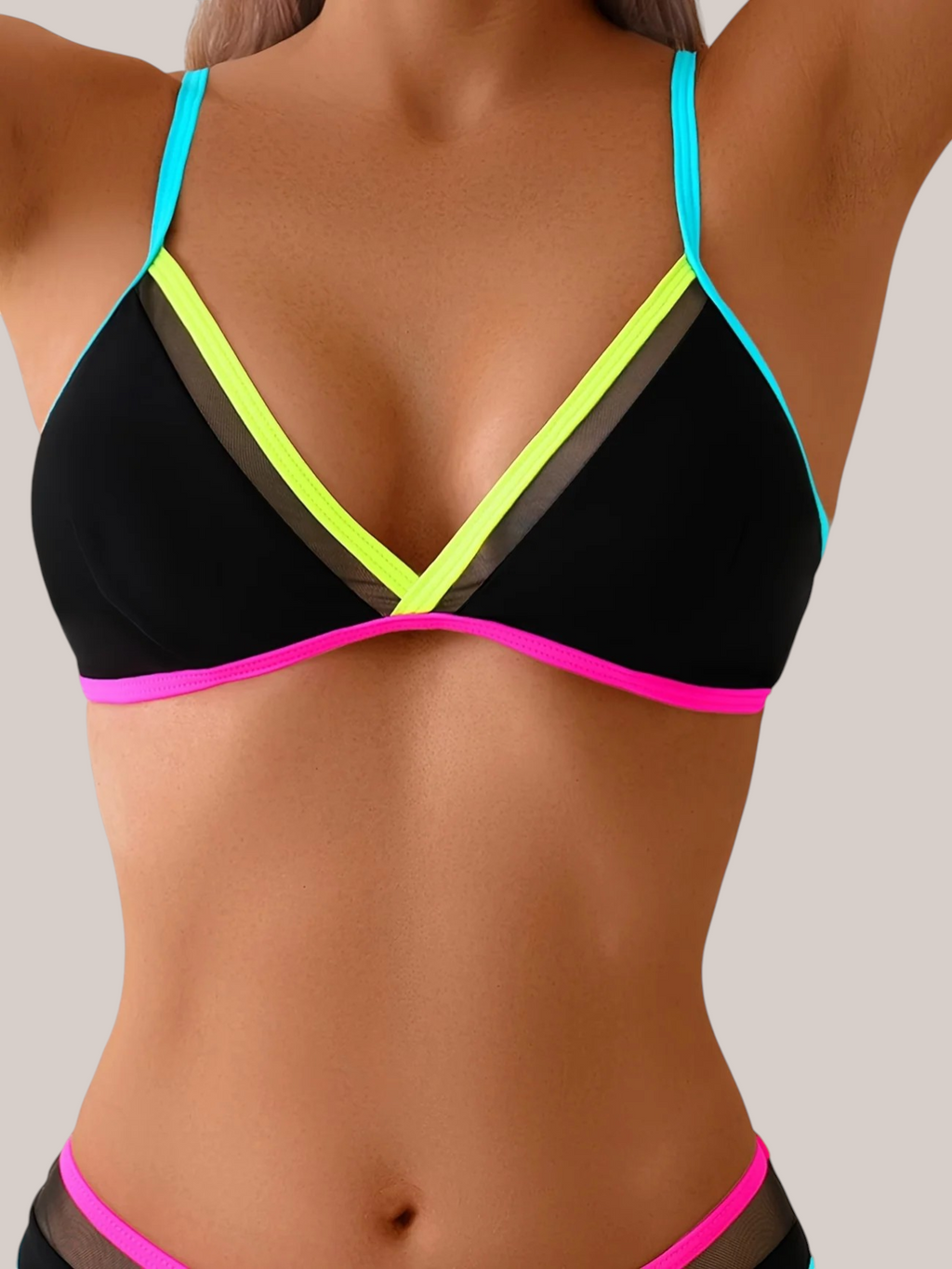 Bikini Triple Contraste Neón