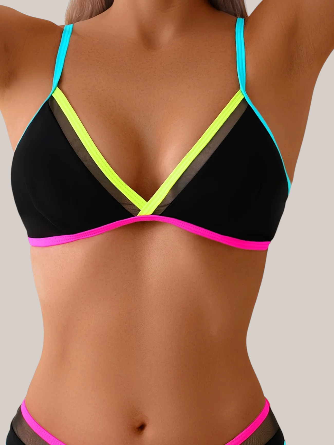 Bikini Triple Contraste Neón